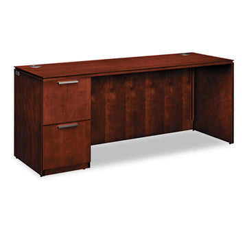 HON® Arrive Single Pedestal Credenza, Right, 72w X 24d X 29.5h, Henna Cherry freeshipping - TVN Wholesale
